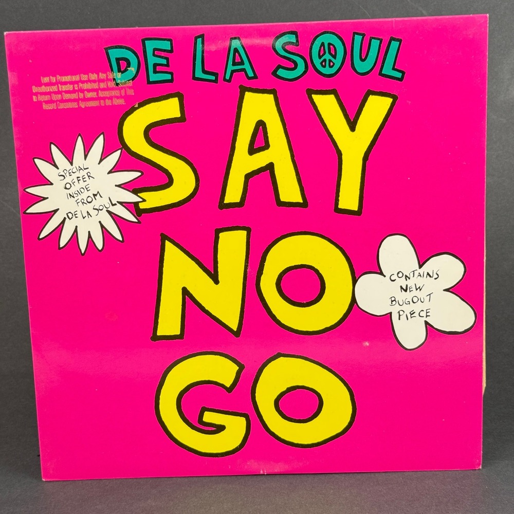 De La Soul Say No Go PROMO Vinyl Single 1989 Tommy Boy TB 934 Hip Hop  NEAR MINT